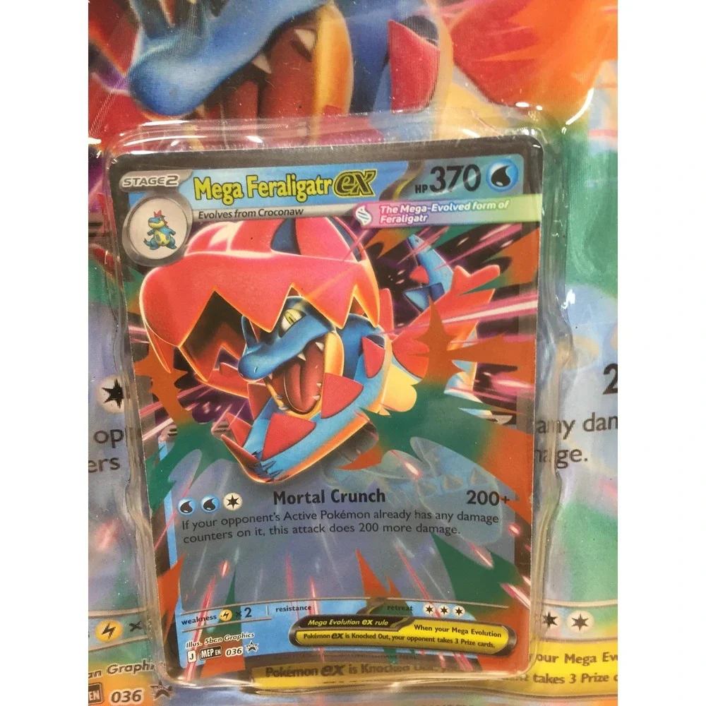 Mega Feraligatr EX Custom Pokemon Card Set‎ Jumbo and Standard 370 HP MEP 036